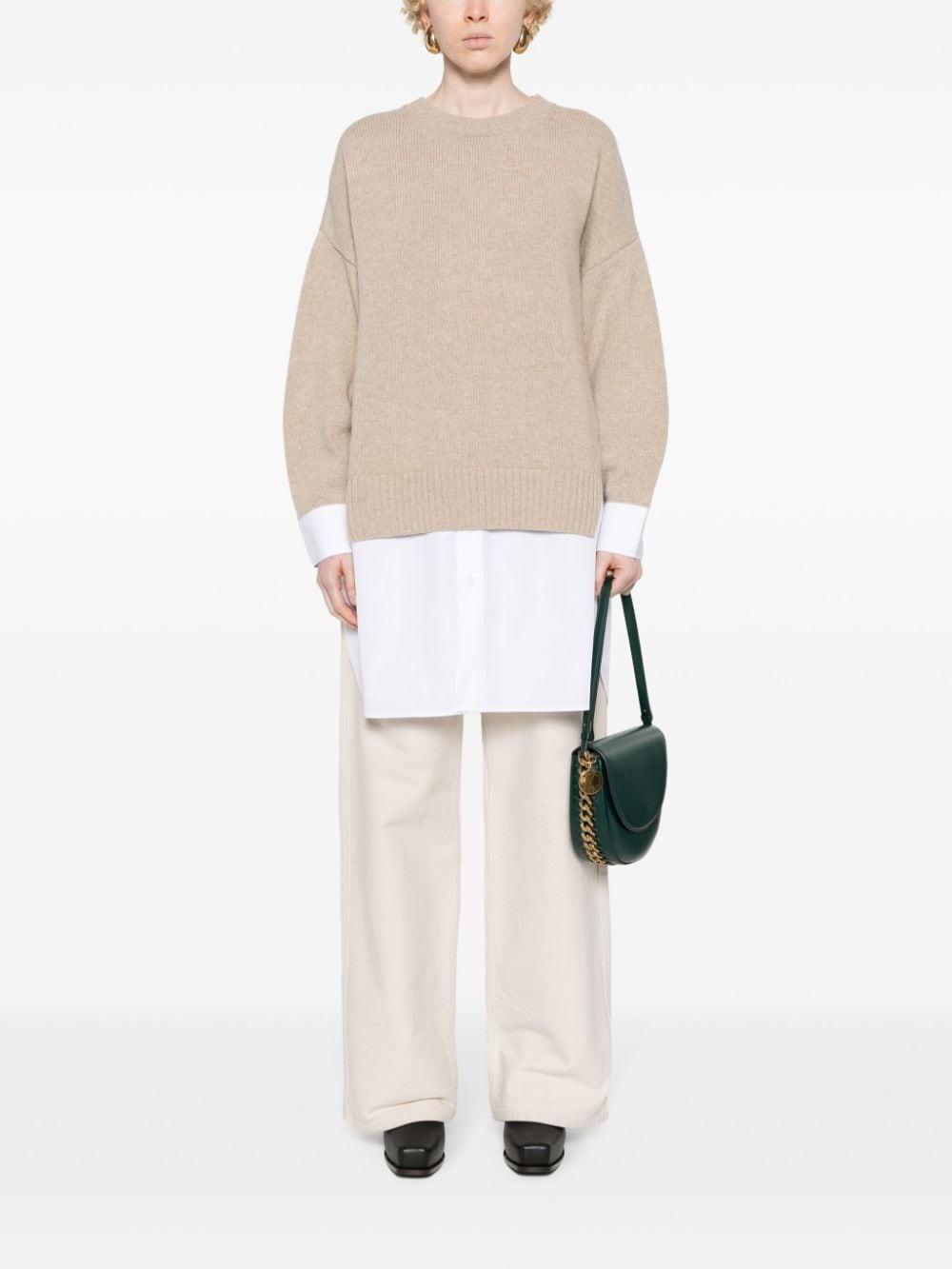 layered-effect jumper - 2