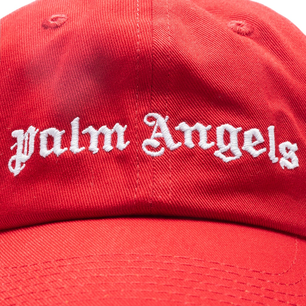 PALM ANGELS CLASSIC LOGO CAP - RED/WHITE - 2