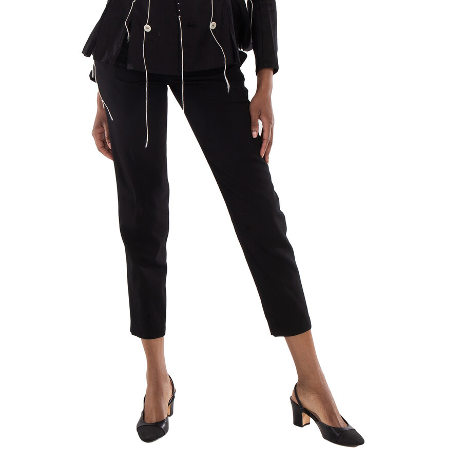 Yohji Yamamoto Gabardine Belted Tapered Trousers - 3