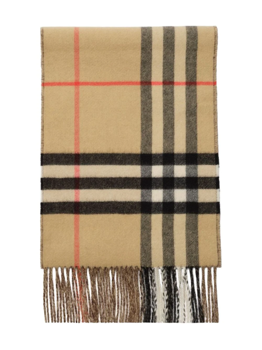 Contrast Check cashmere scarf - 1