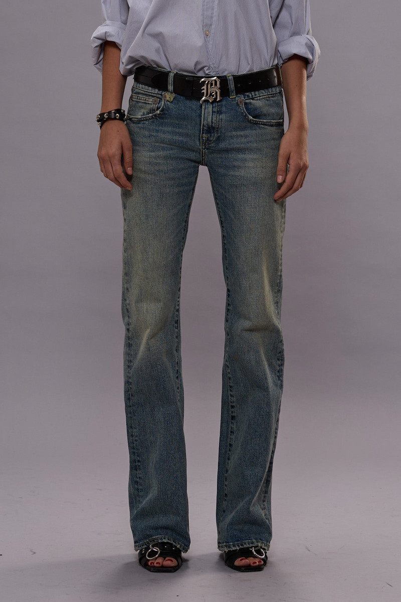 R13 BOY FLARE JEAN - MERTON BLUE STRETCH -R13 outlook