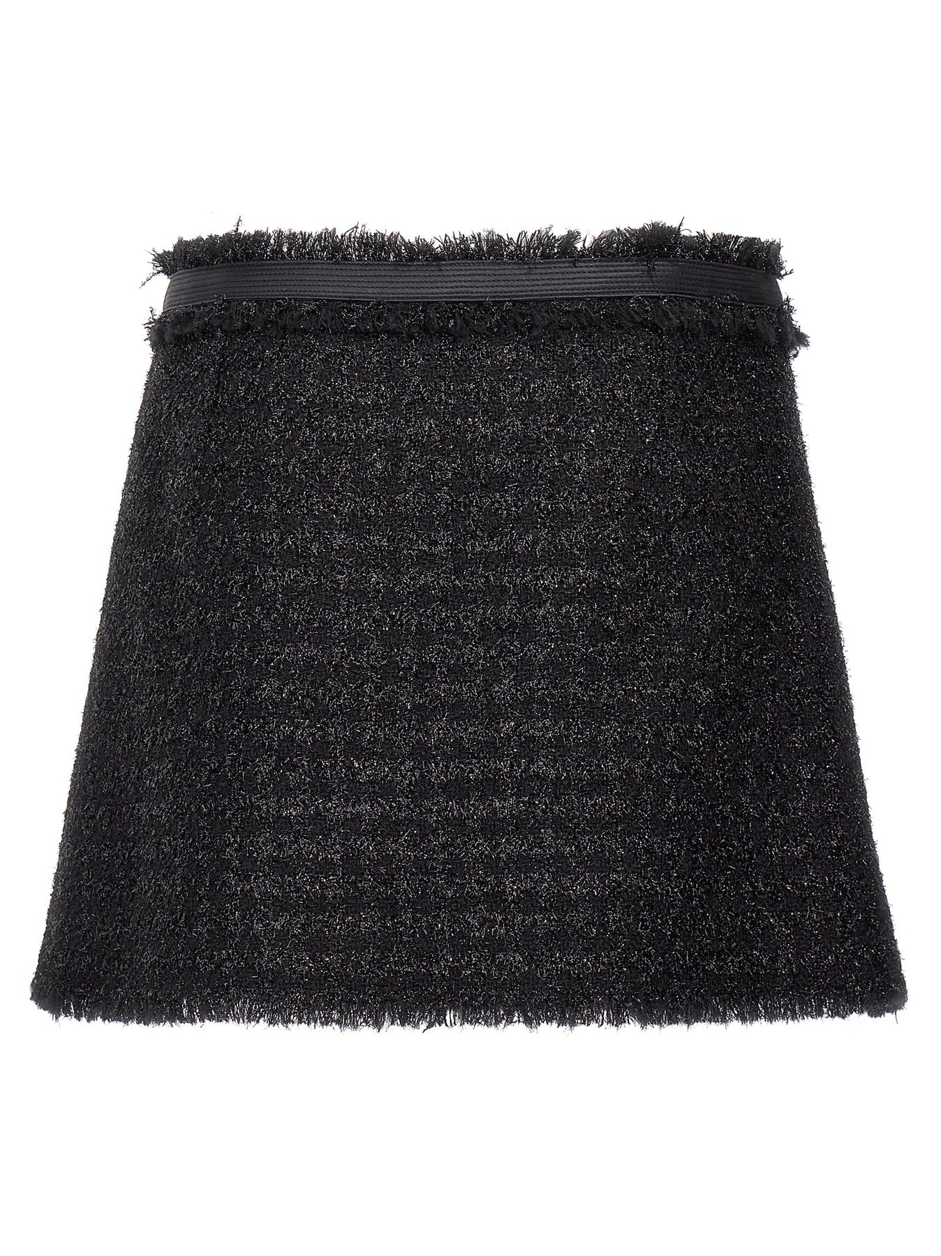 スカート VERSACE Lurex skirt Black  10109151A06545 VERSACE Lurex Skirt Skirts Black | wananluxury | REVERSIBLE