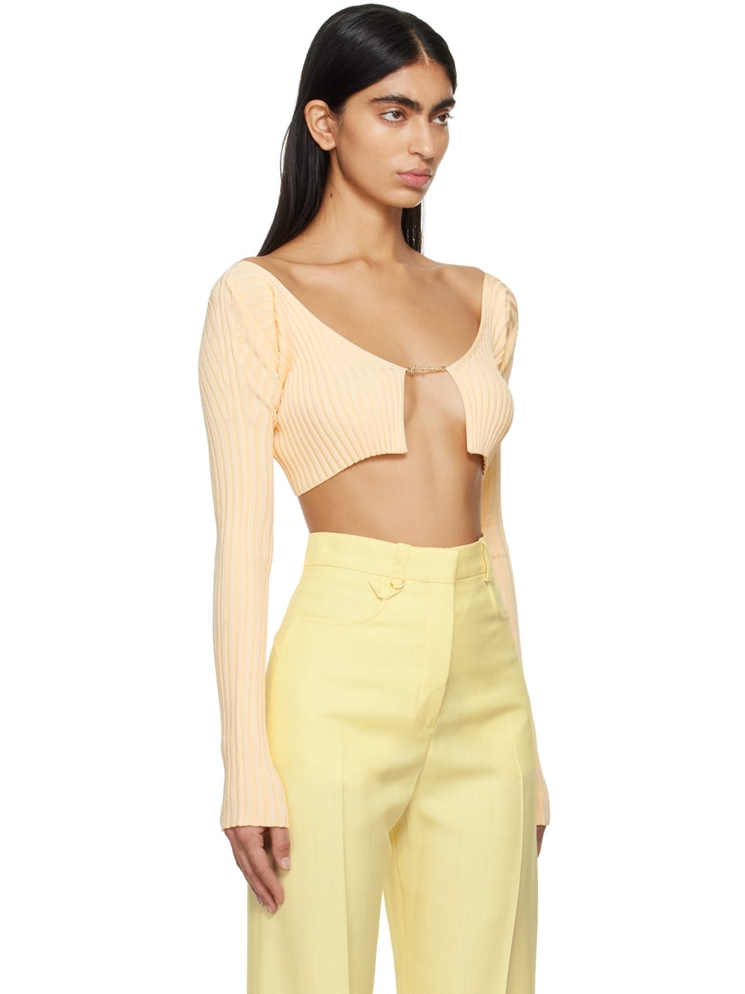 Yellow 'La maille Pralu' Cardigan - 2