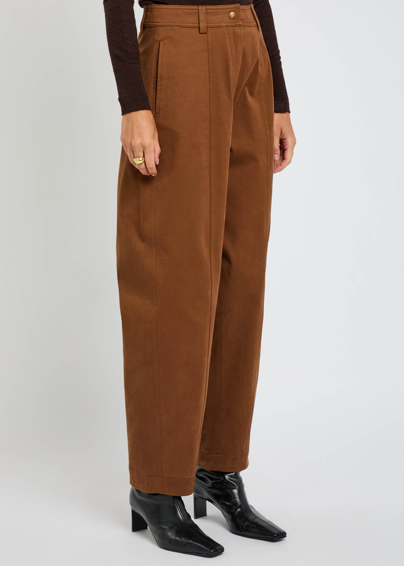 Moncler Moncler Barrel-leg Stretch-cotton Trousers outlook