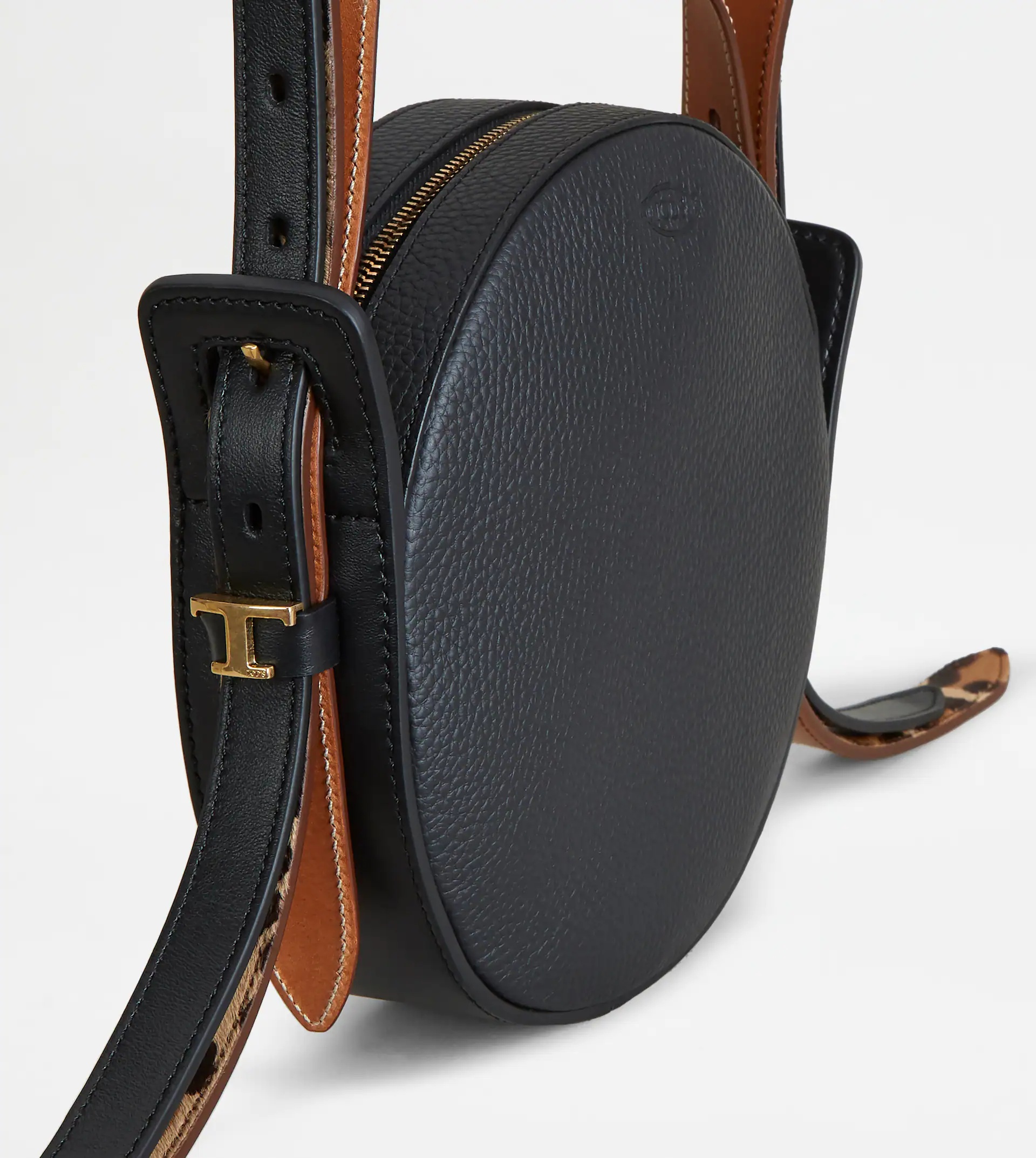 CROSSBODY BAG IN LEATHER MINI - BLACK - 6