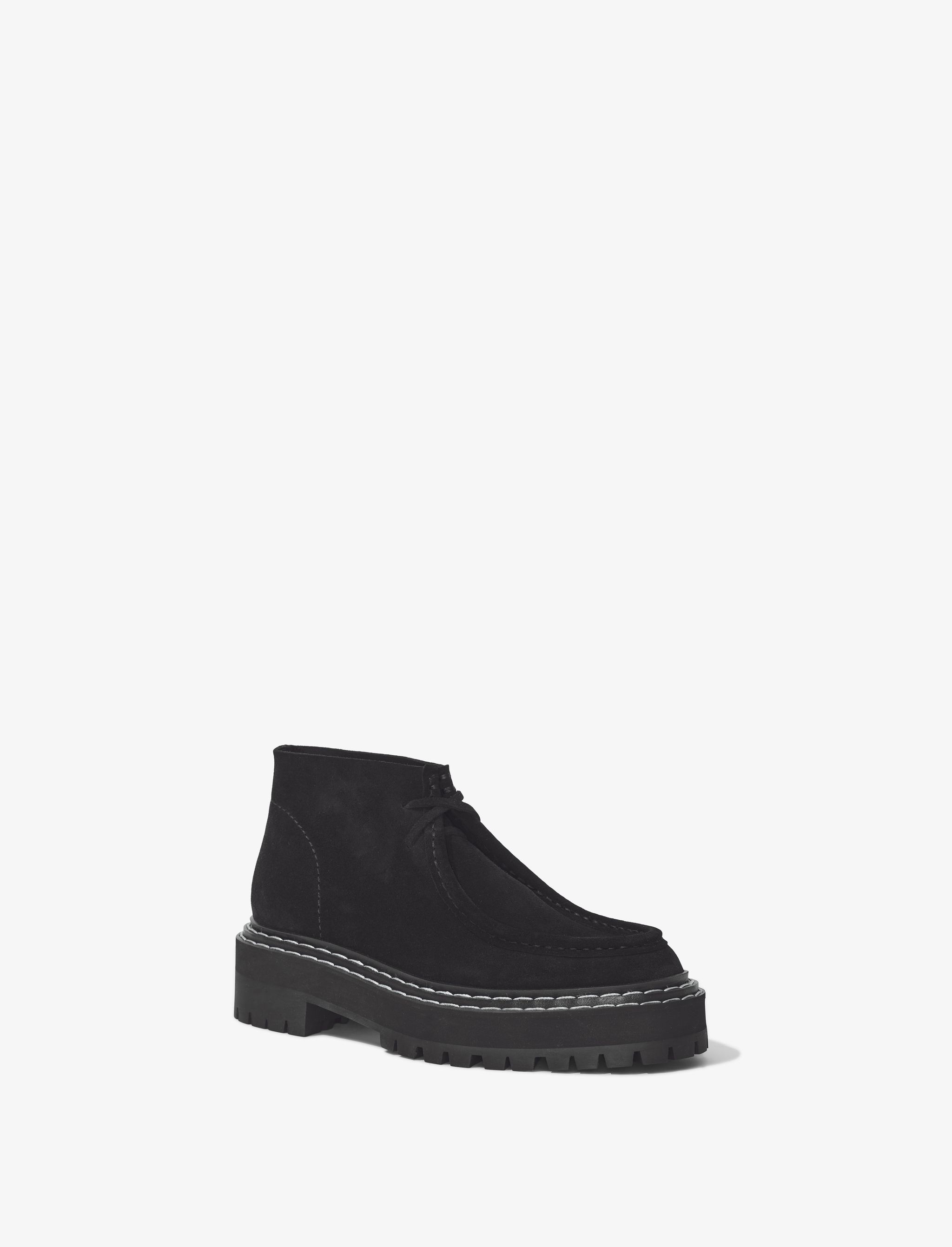 Suede Lug Sole Platform Desert Boots - 2