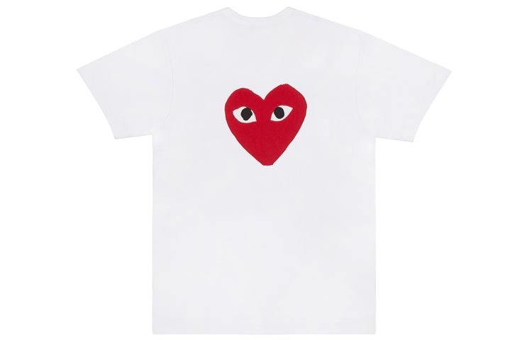 COMME des GARCONS PLAY Red Emblem No Eyes T-Shirt 'White' AZ-T222-051-1 - 2