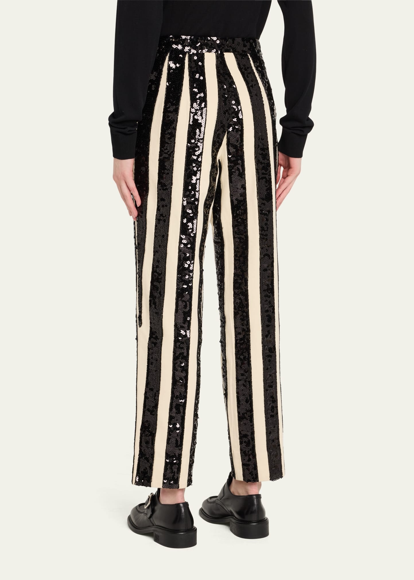 Grandstand Hall Stripe Sequined Trousers - 3