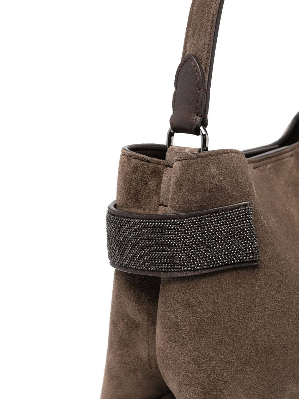 suede tote bag - 4