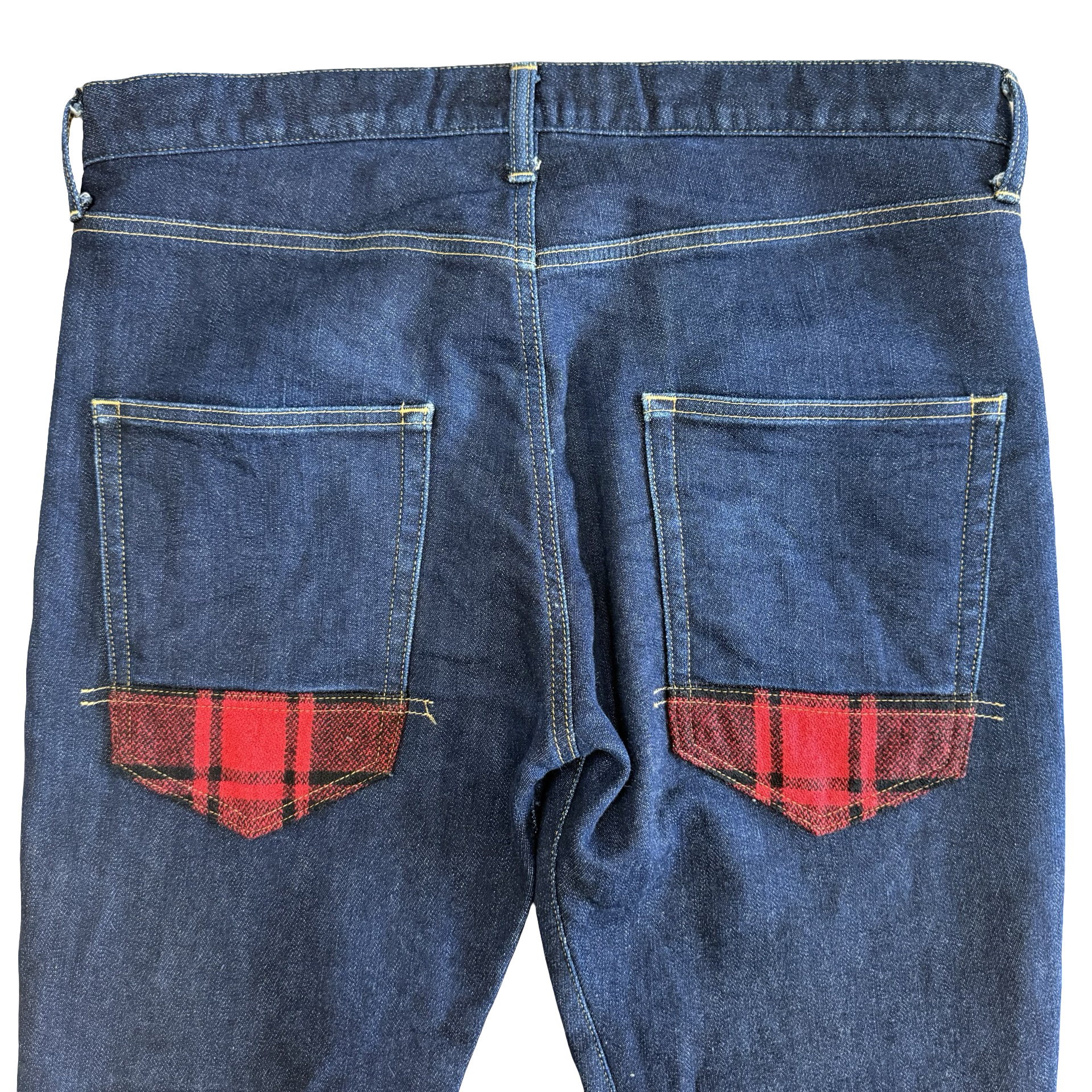 Junya Watanabe Plaid Pocket Detail Denim AW17 SZ Large - 4