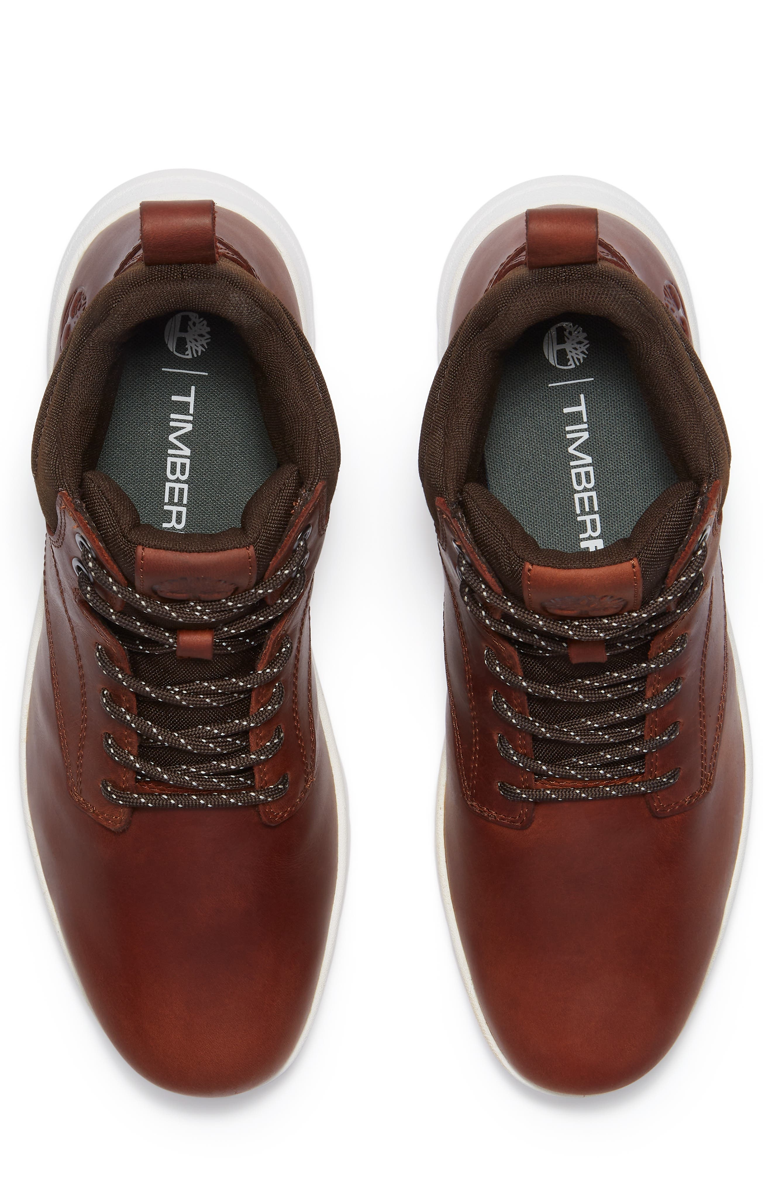 Timberland Parker Street High Top Sneaker in Rust Full Grain at Nordstrom - 4