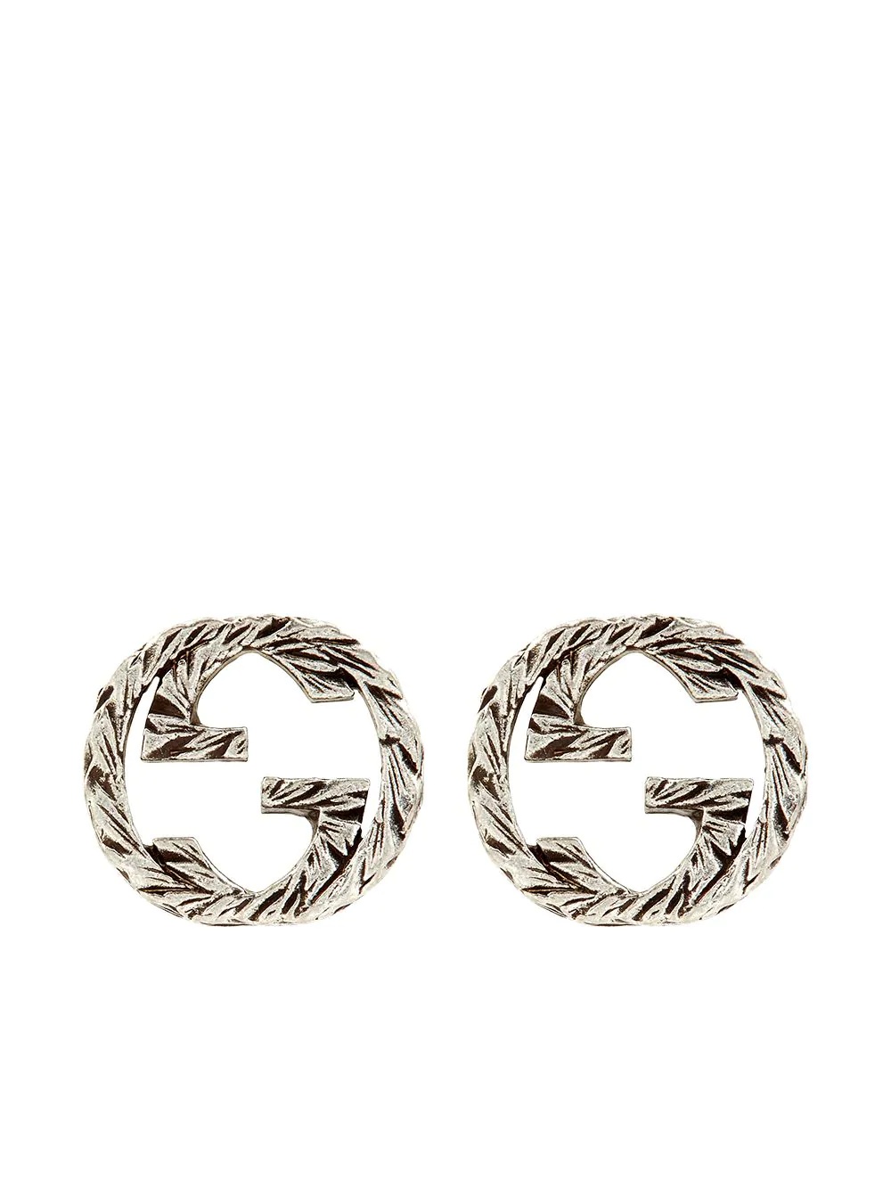 Interlocking GG stud earrings - 1