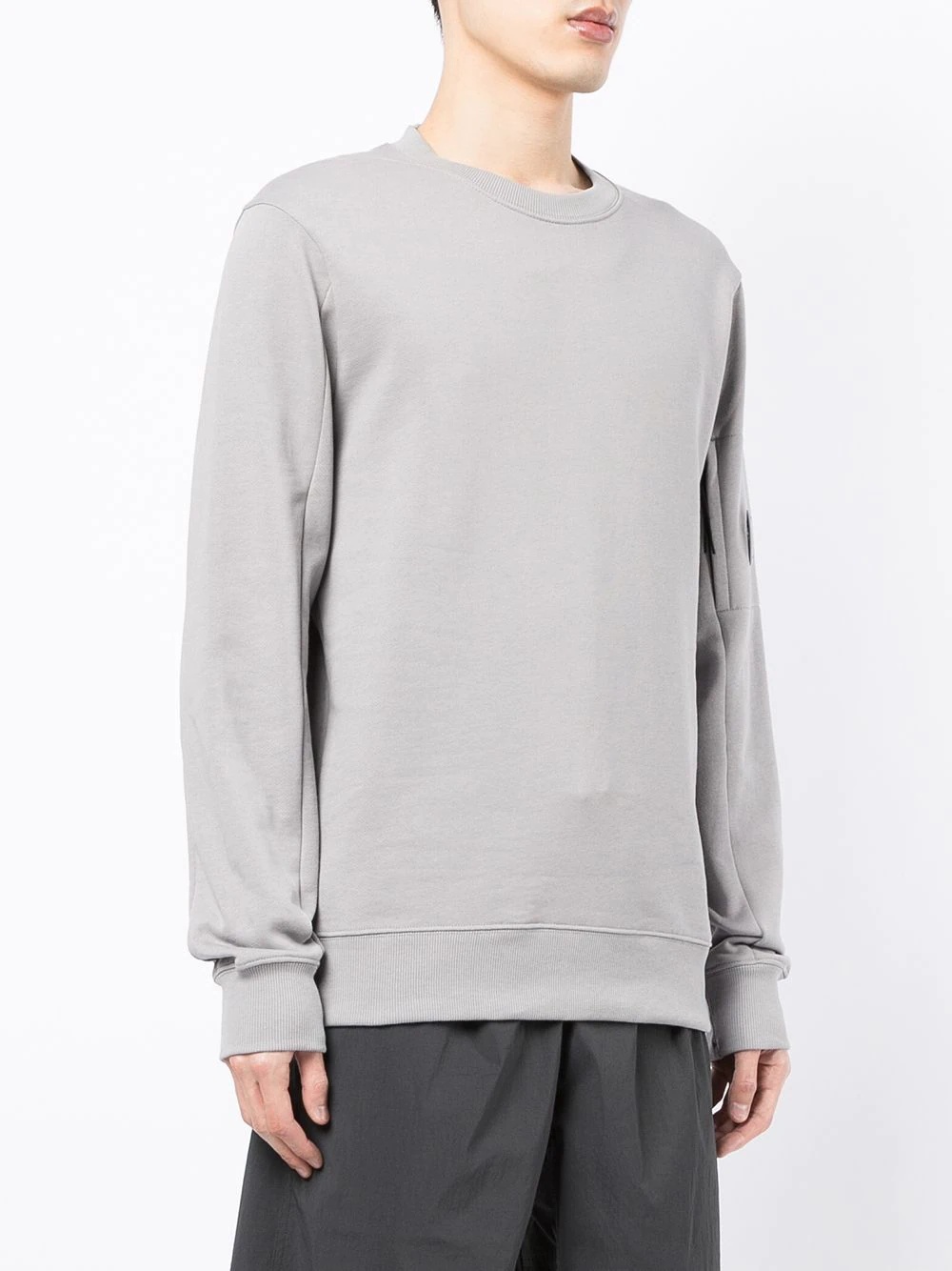 Lens-embellished rib-trimmed sweatshirt - 3