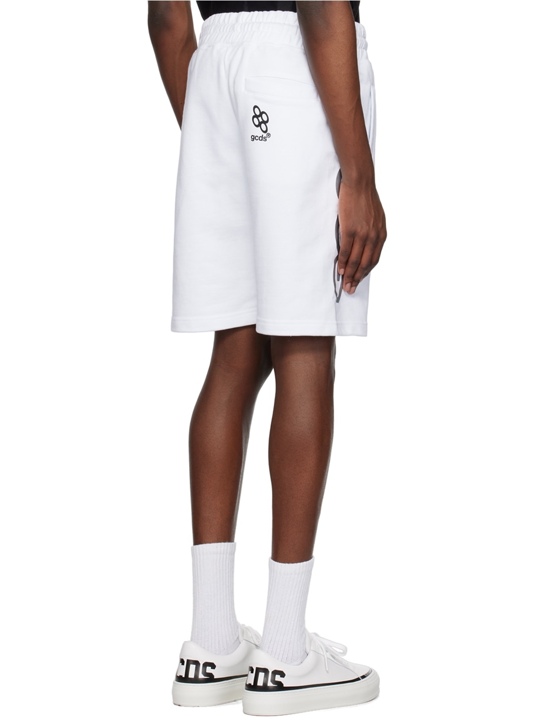 White Printed Shorts - 3