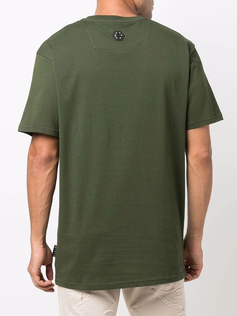 V-neck logo print T-shirt 4