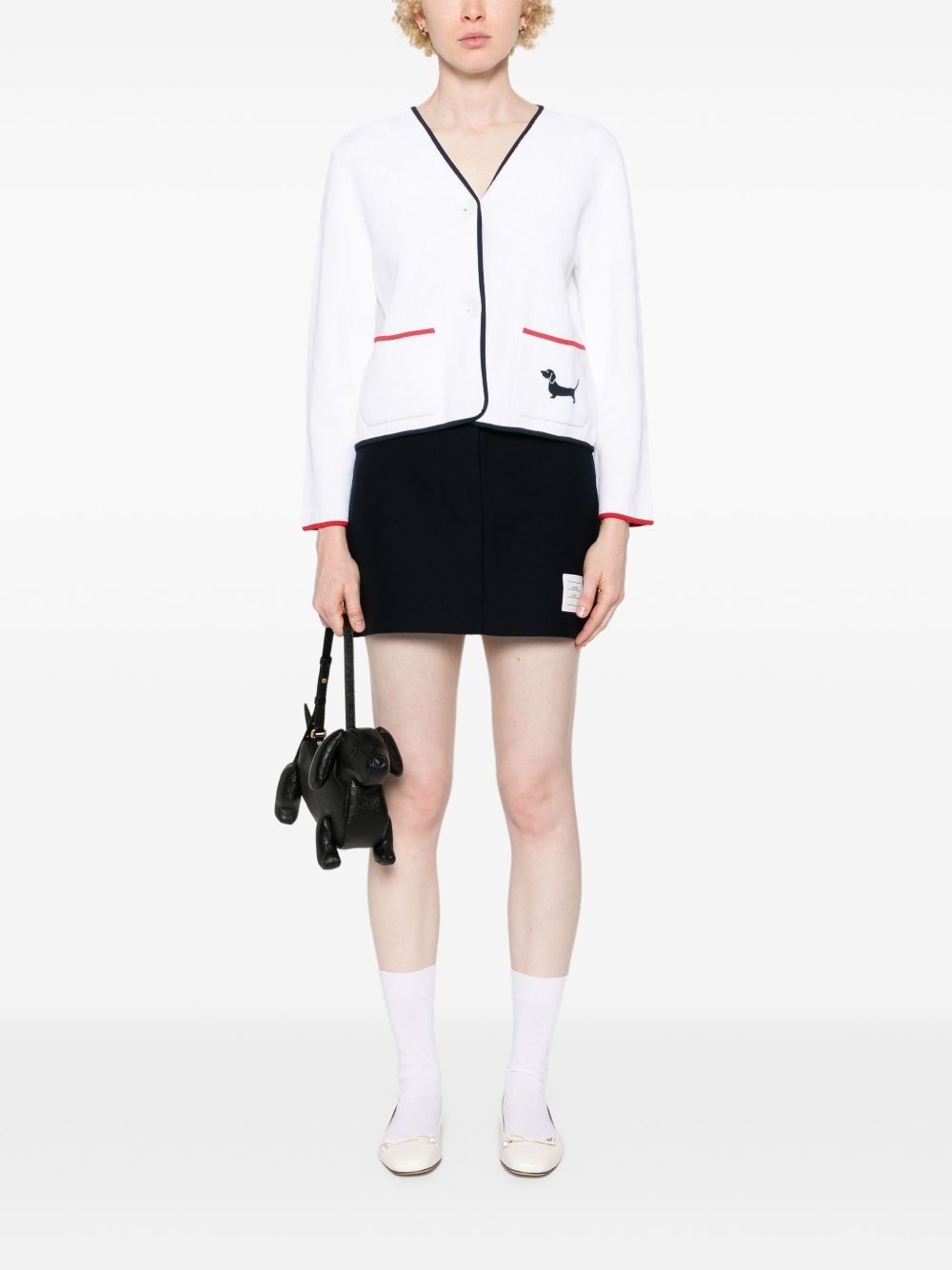 pointelle-knit cardigan - 2