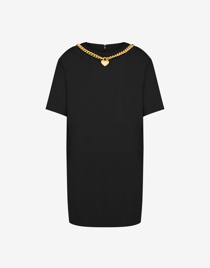 CHAIN & HEART ENVERS SATIN DRESS 1