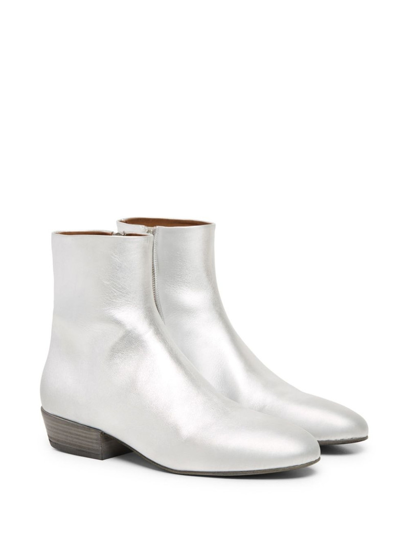 Marsèll metaliic-leather ankle boots outlook
