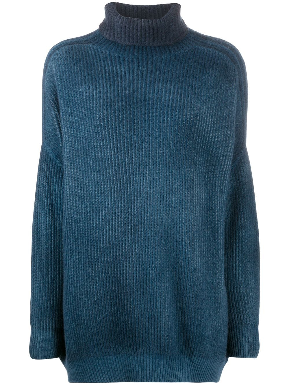 ribbed merino wool turtleneck jumper - 1