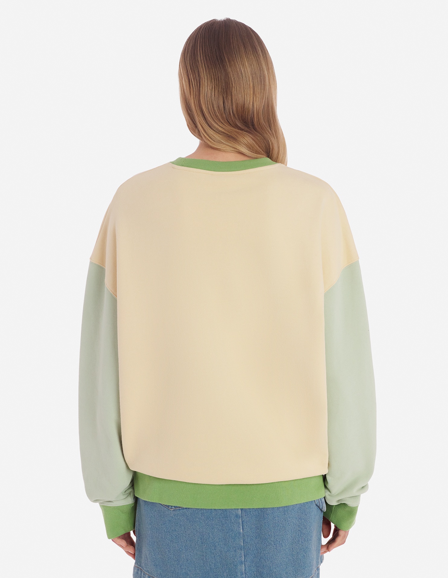 CAFE KITSUNE COLORBLOCK RELAX SWEATSHIRT - 9