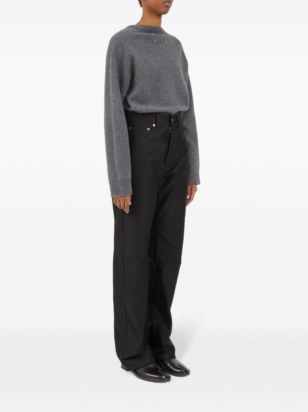straight-leg cotton jeans - 3
