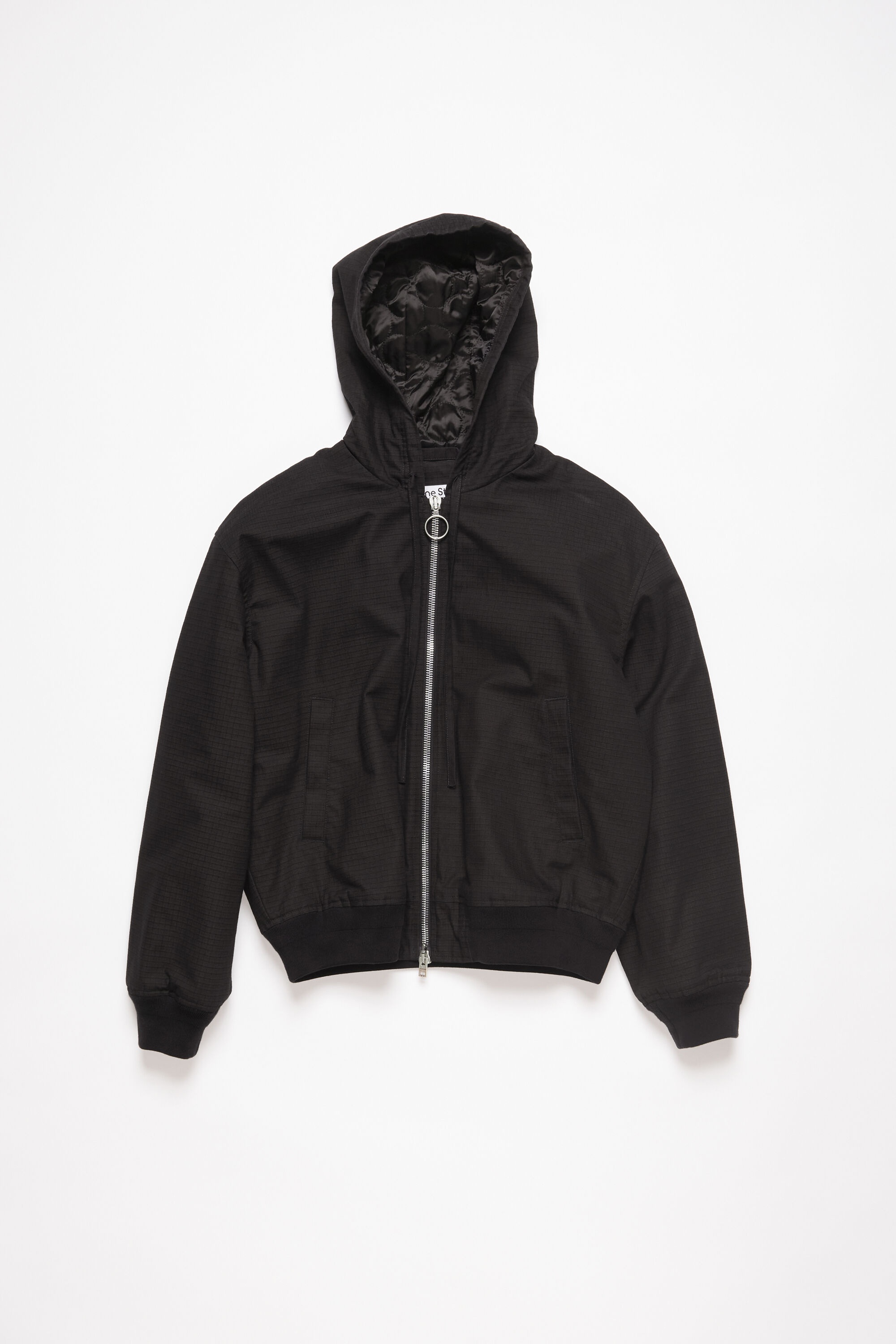 Ripstop padded jacket - Black - 7