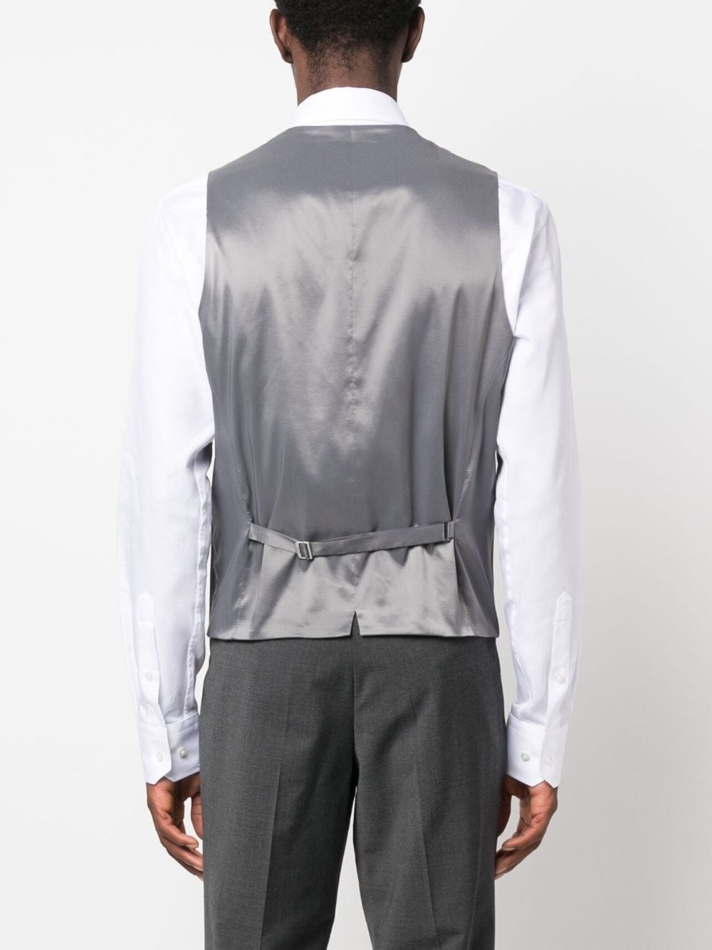 single-breasted buttoned waistcoat - 4