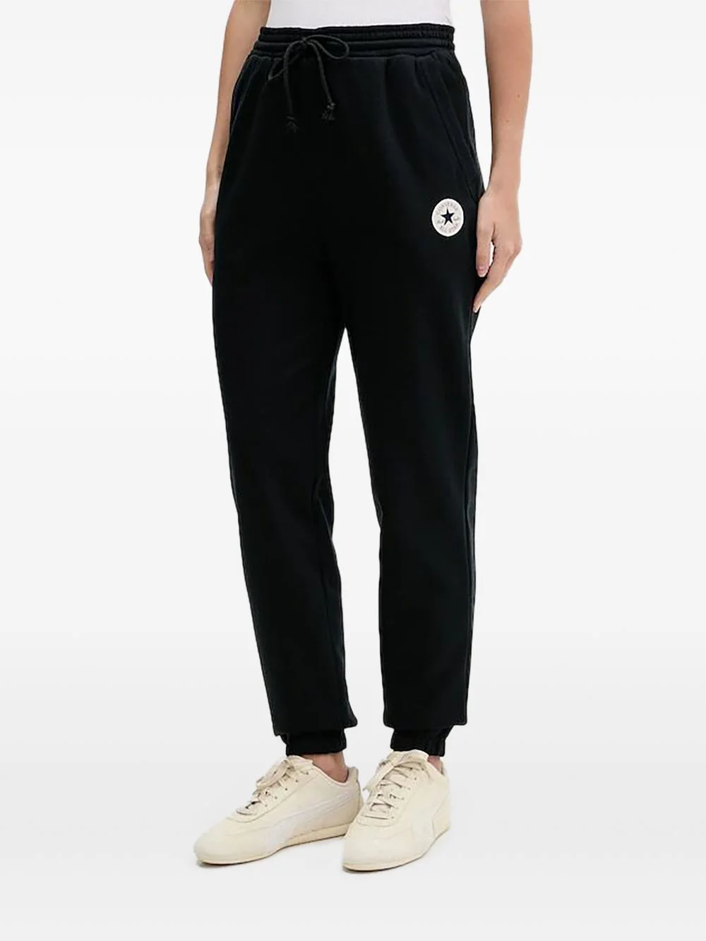 drawstring logo track pants - 1