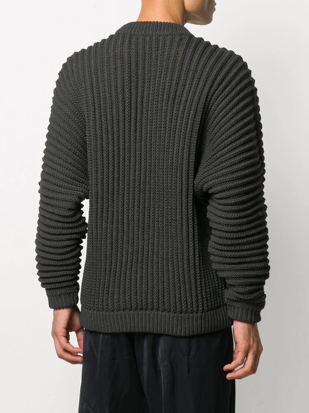 ribbed knit jumper - 4