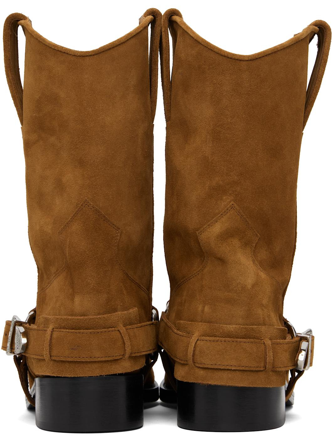SSENSE Exclusive Brown Suede Boots - 2