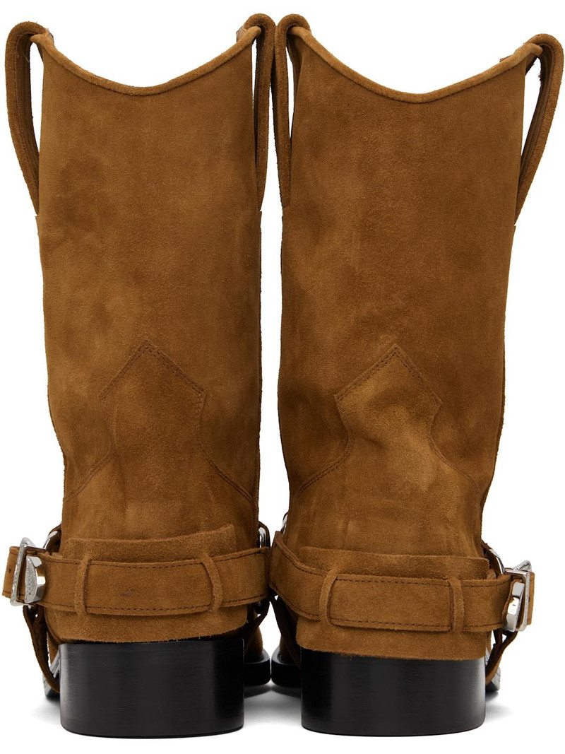 SSENSE Exclusive Brown Suede Boots 2