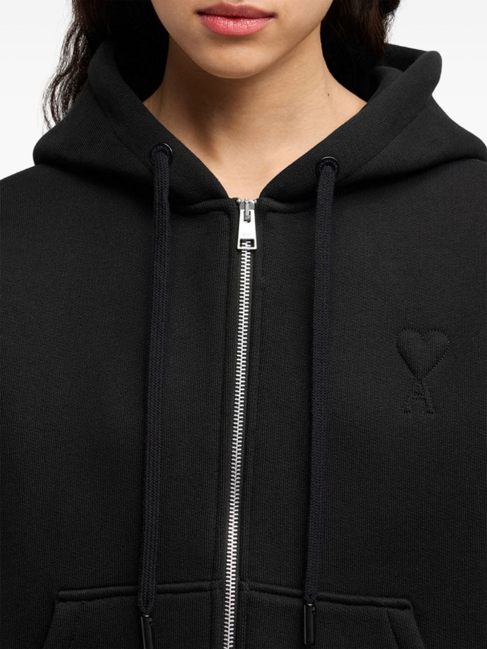 Ami de Coeur zipped cotton hoodie - 7