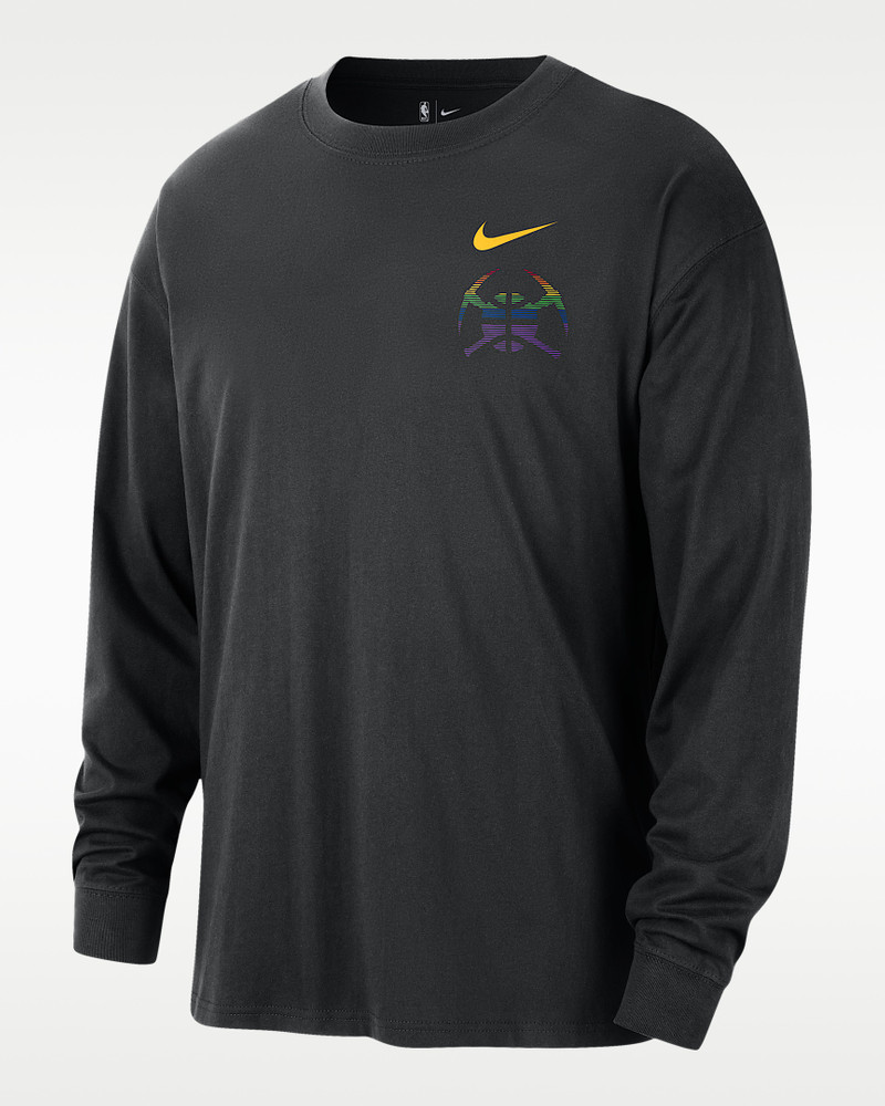 Denver Nuggets Essential City Edition Men's Nike NBA Long-Sleeve T-Shirt 1