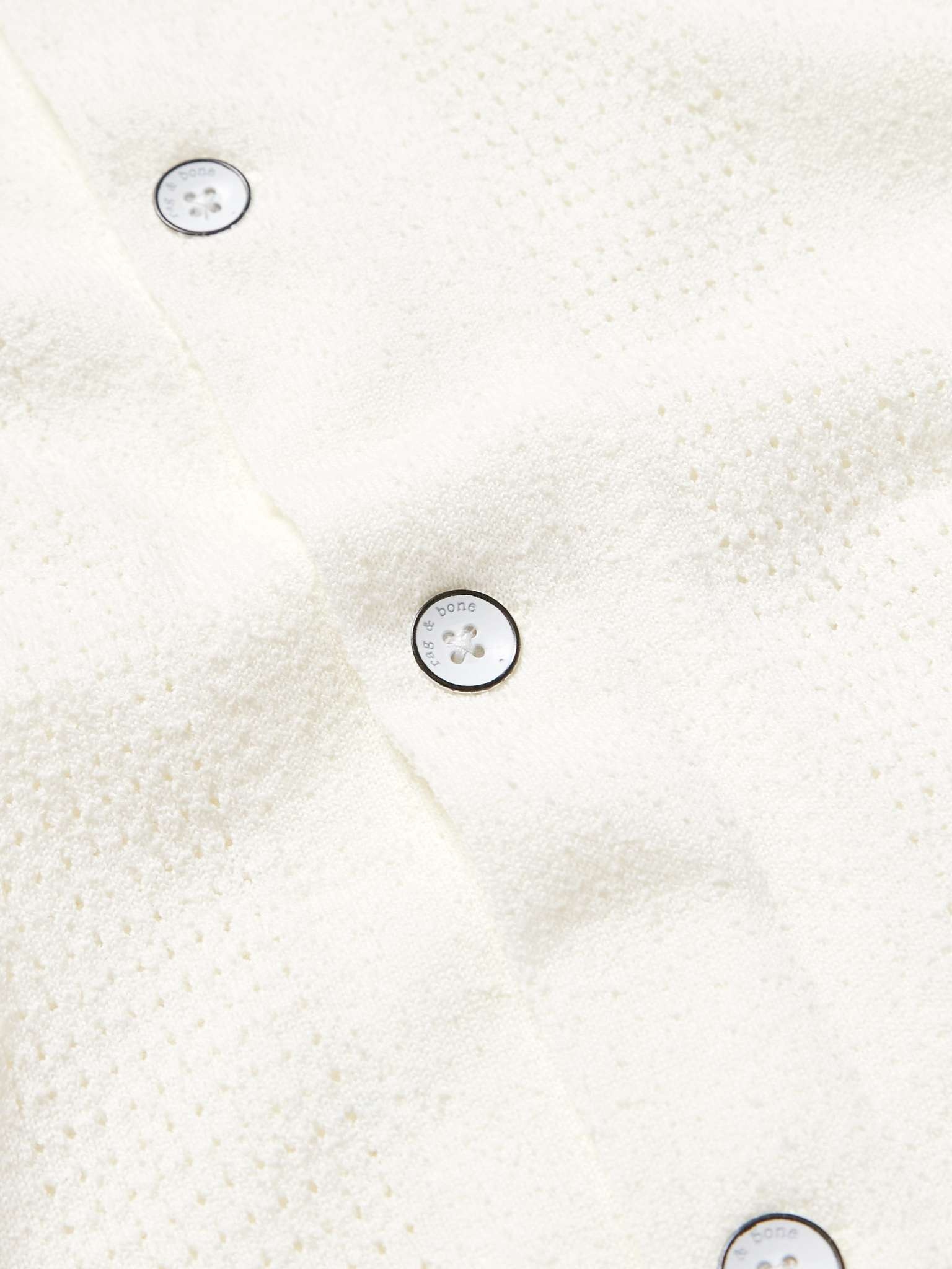Avery Camp-Collar Honeycomb-Knit Cotton-Blend Terry Shirt - 4