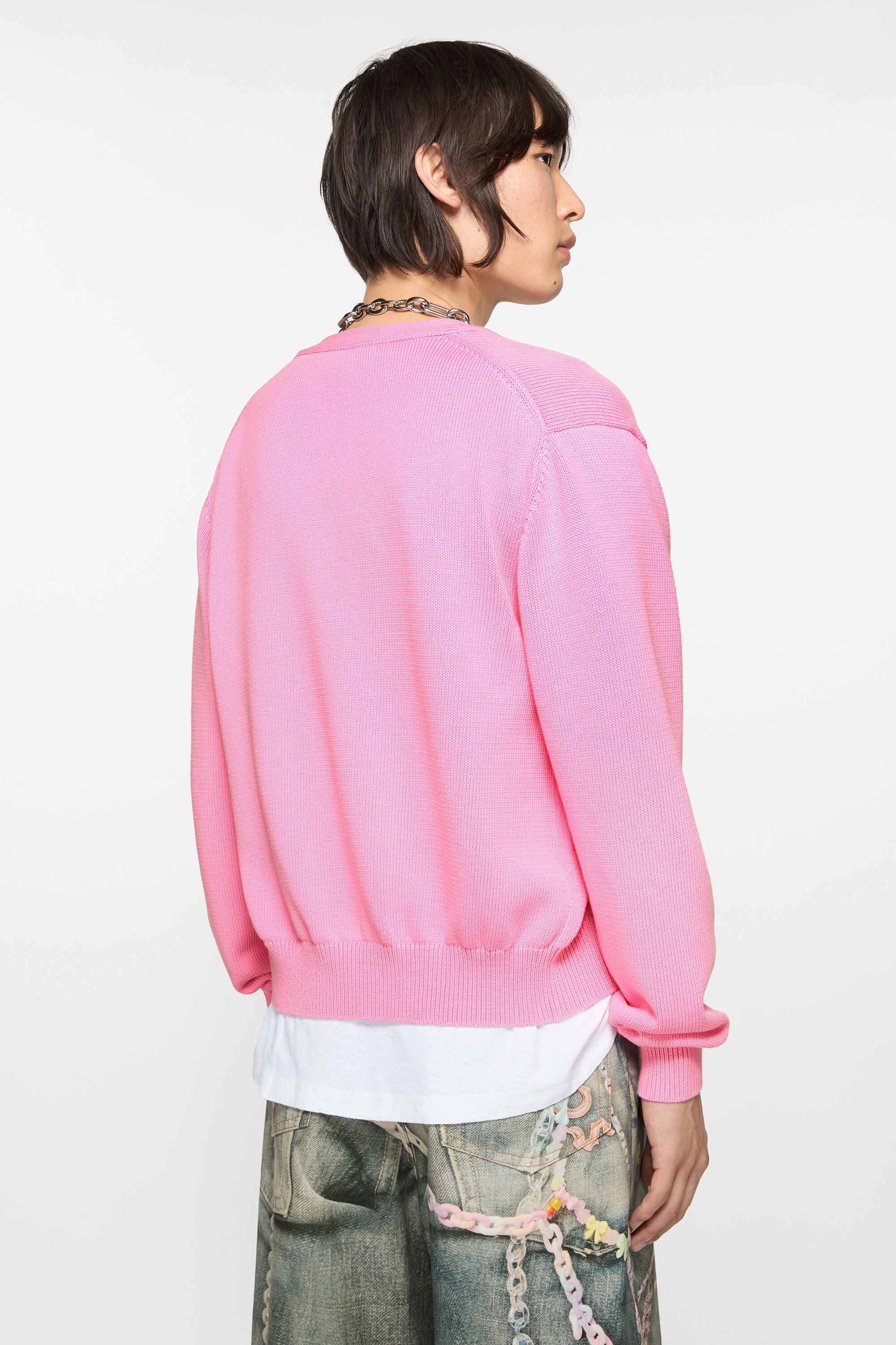 Cardigan v-neckline - Cameo pink - 3