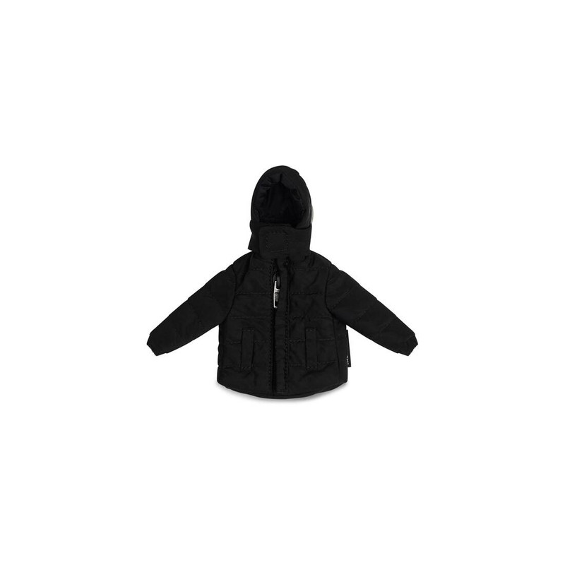 Micro Parka Puffer Keychain in Black 1
