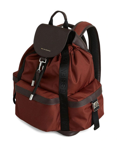 WANT Les Essentiels clip-fastening logo print backpack outlook