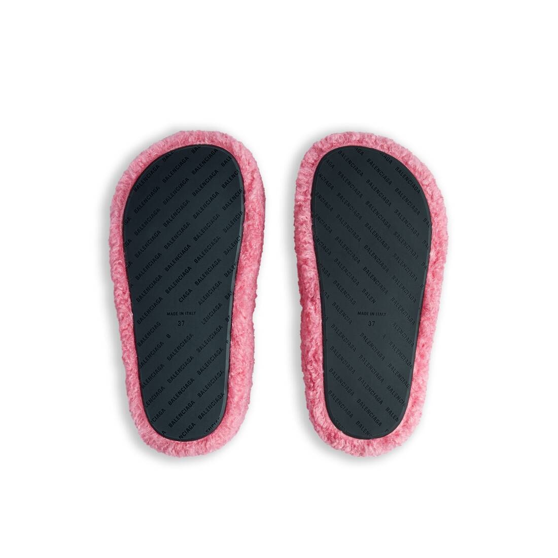 Women's Furry Platform Sandal  in Pink - 7