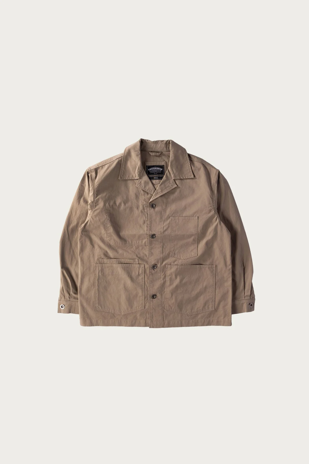 Relaxed Coverall Jacket - Beige - 1
