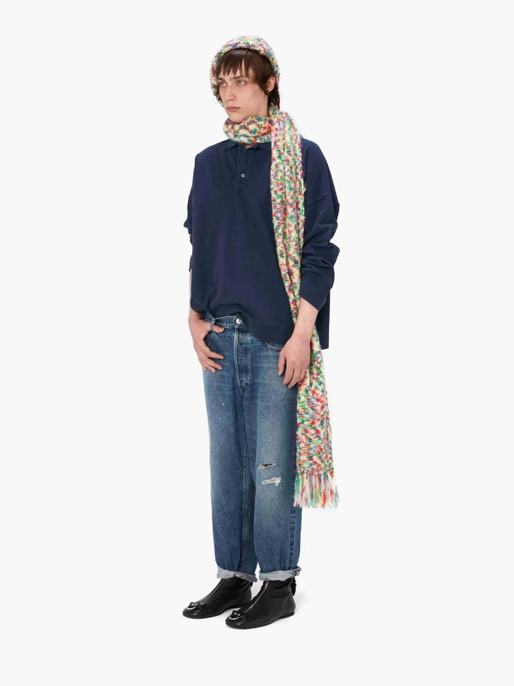 A.P.C. X JW ANDERSON - POLO MURRAY - LONG SLEEVE POLO SHIRT - 4