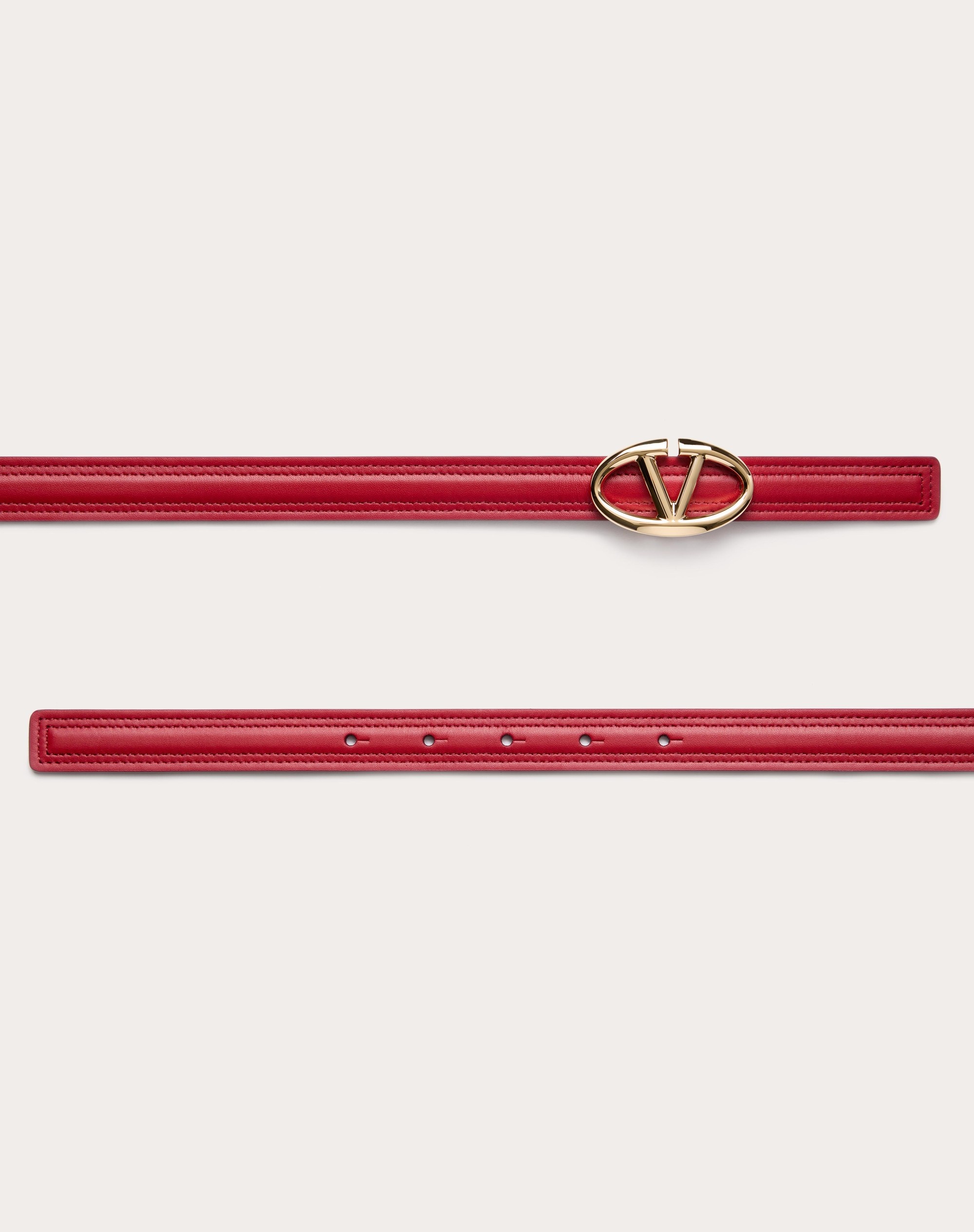 THE BOLD EDITION VLOGO SHINY CALFSKIN BELT 20 MM - 3