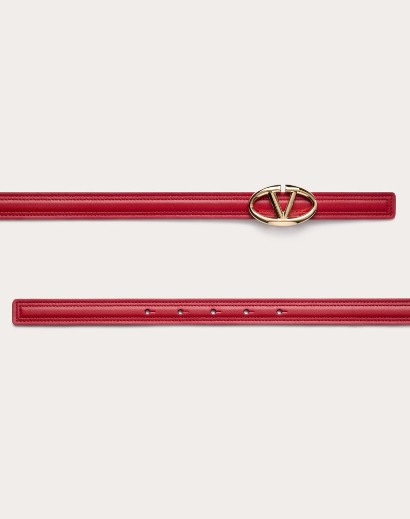 THE BOLD EDITION VLOGO SHINY CALFSKIN BELT 20 MM 3