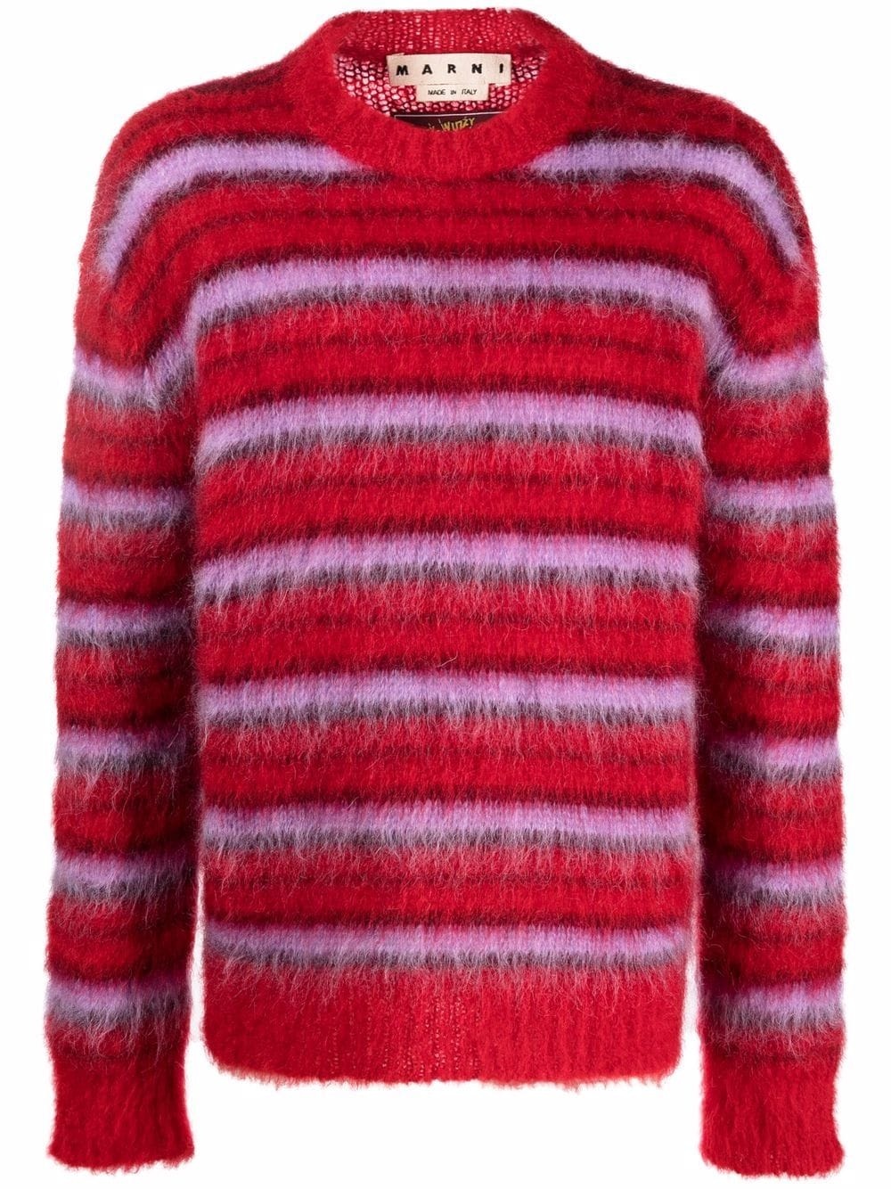 striped knitted jumper - 1