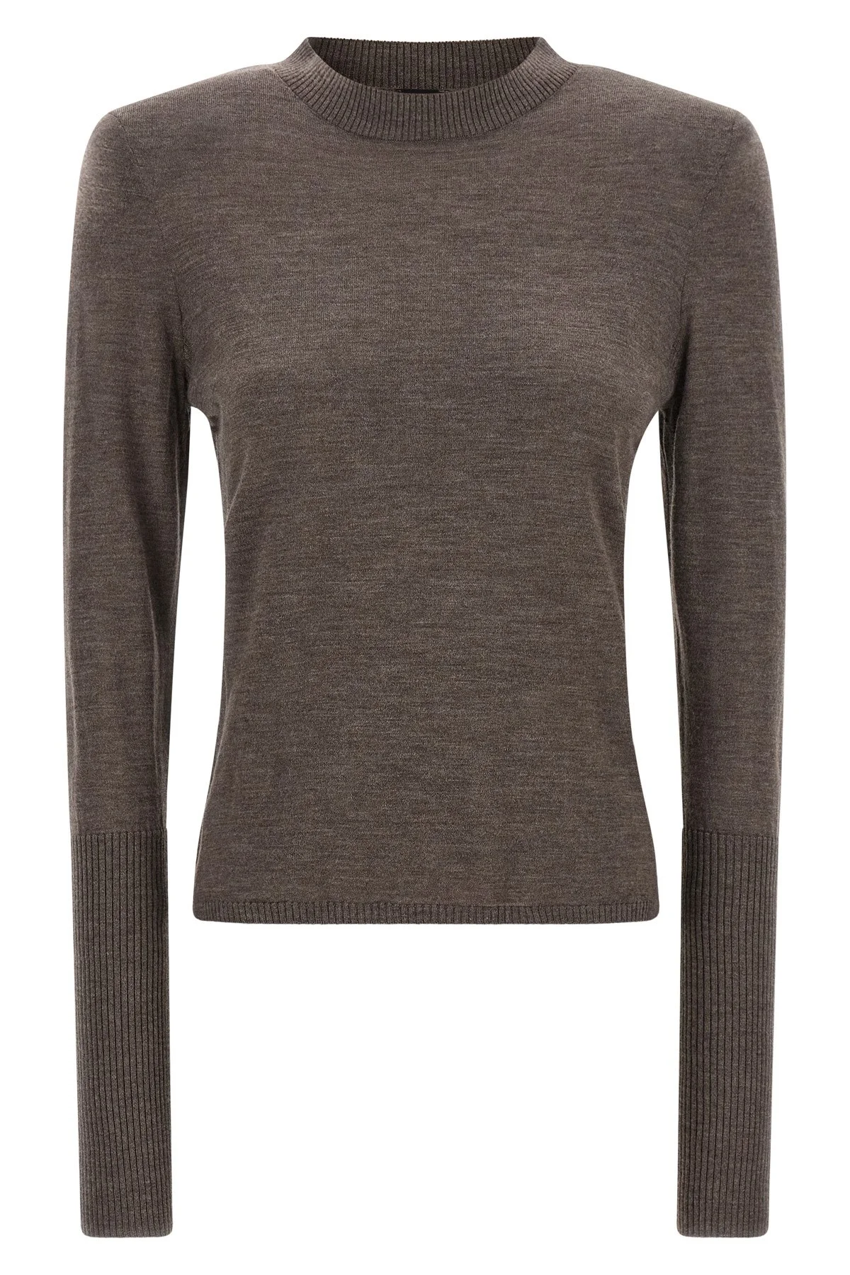 Padded Shoulder Sweater - 1