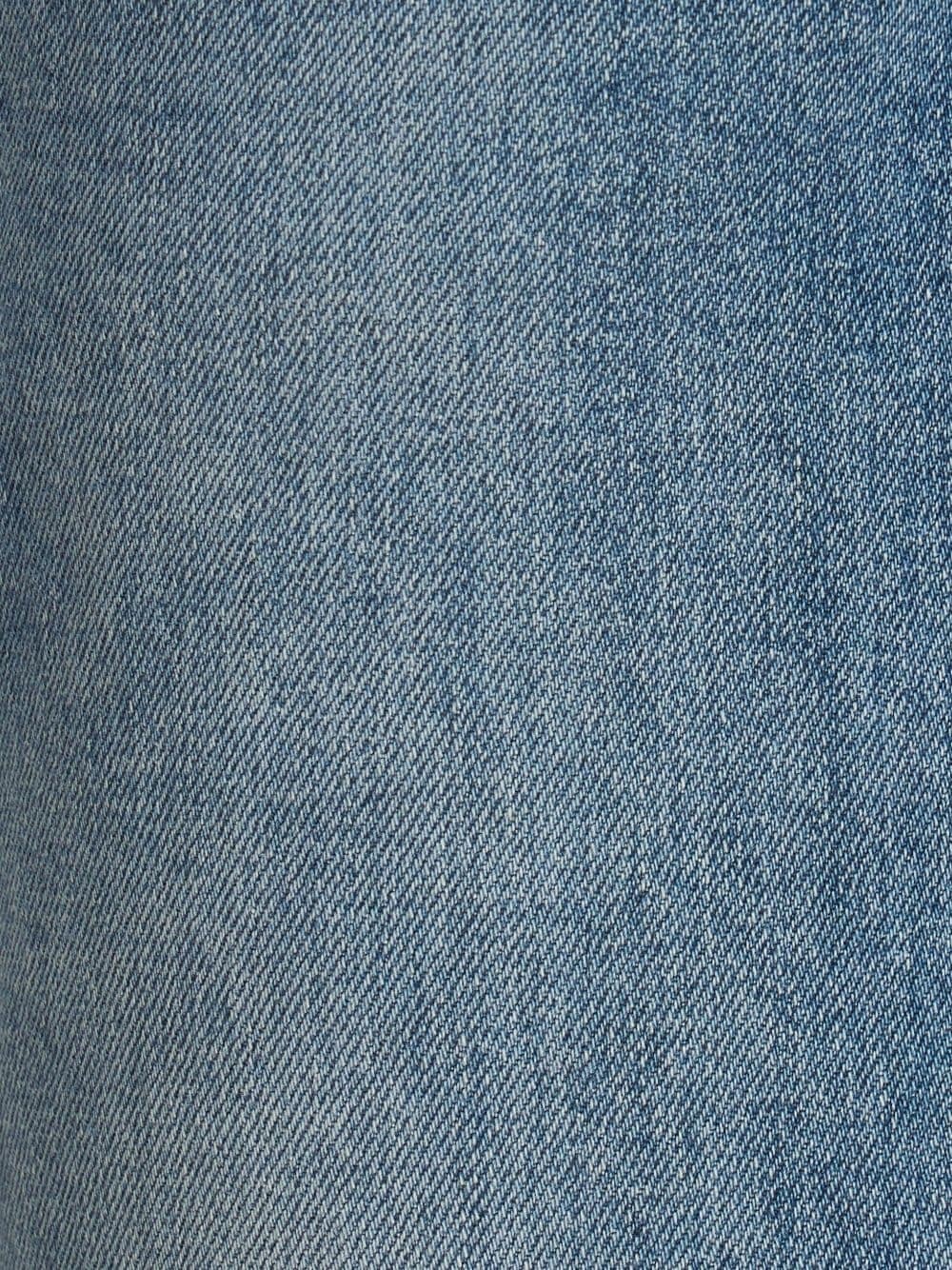 logo-embroidered straight-leg jeans - 5