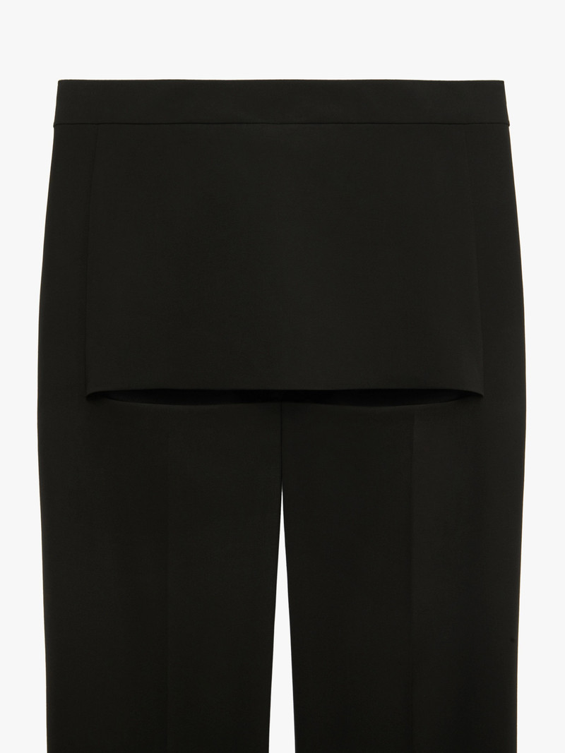 SLIM FIT PANTS IN WOOL WITH SKIRT EFFECT YOKE 5