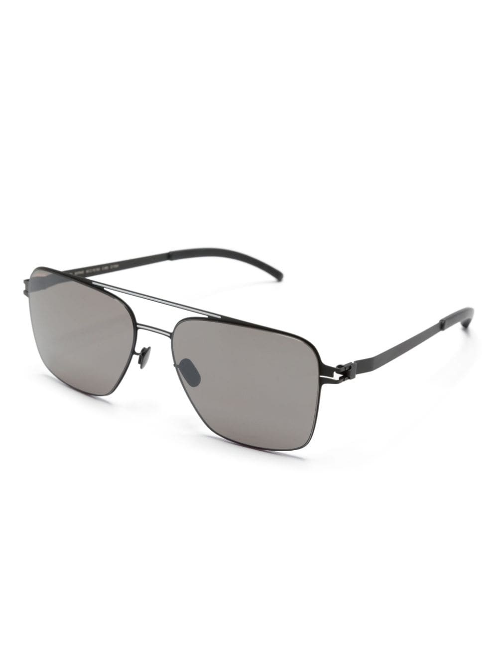 square-frame double-bridge sunglasses - 2