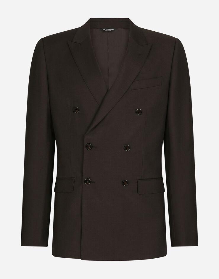 Double-breasted wool and silk Martini-fit suit - 3