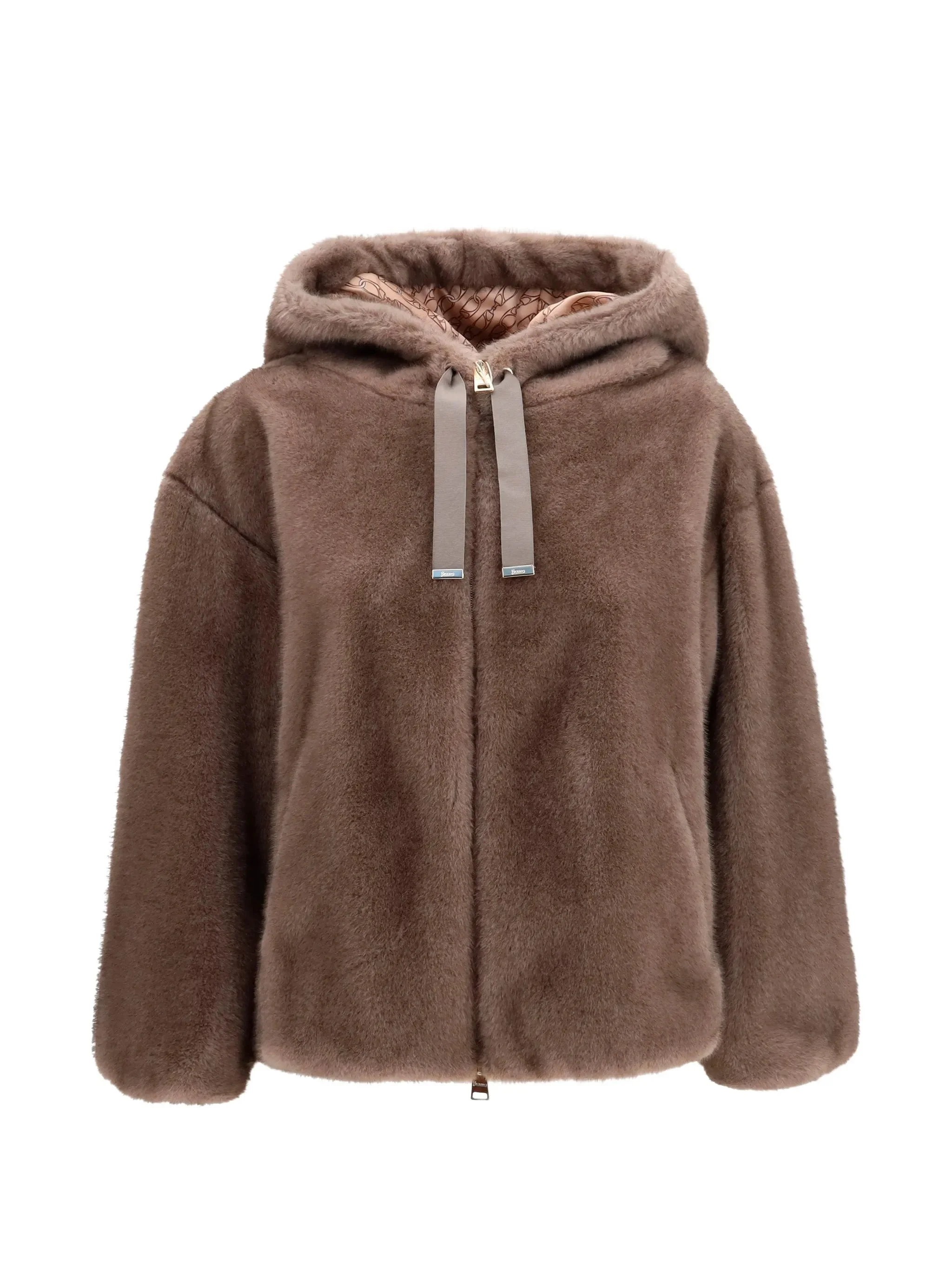 Herno Faux-fur Hooded Jacket - 1