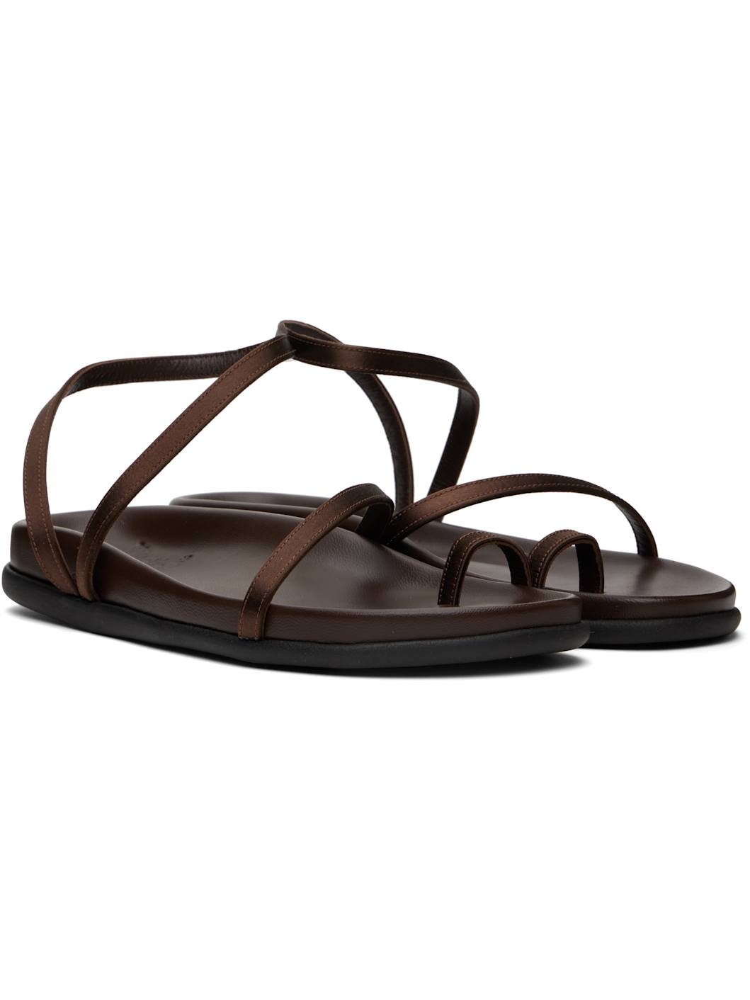 Brown Eleftheria Footbed Sandals - 4